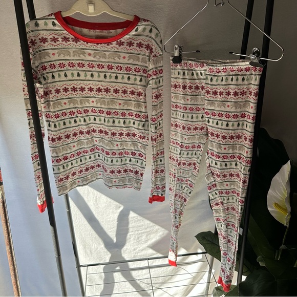 Burts Bees Kids Holiday Christmas Pajama Set / Size Kids 12 - Picture 2 of 6